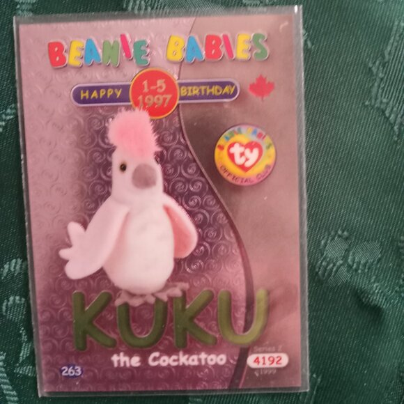 3/$15 -2 GREEN CARDS: Ally the Alligator and Kuku the Cockatoo collectible cards - Picture 2 of 2